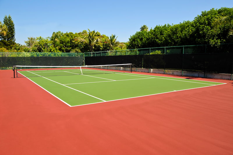 Sport court cleaning